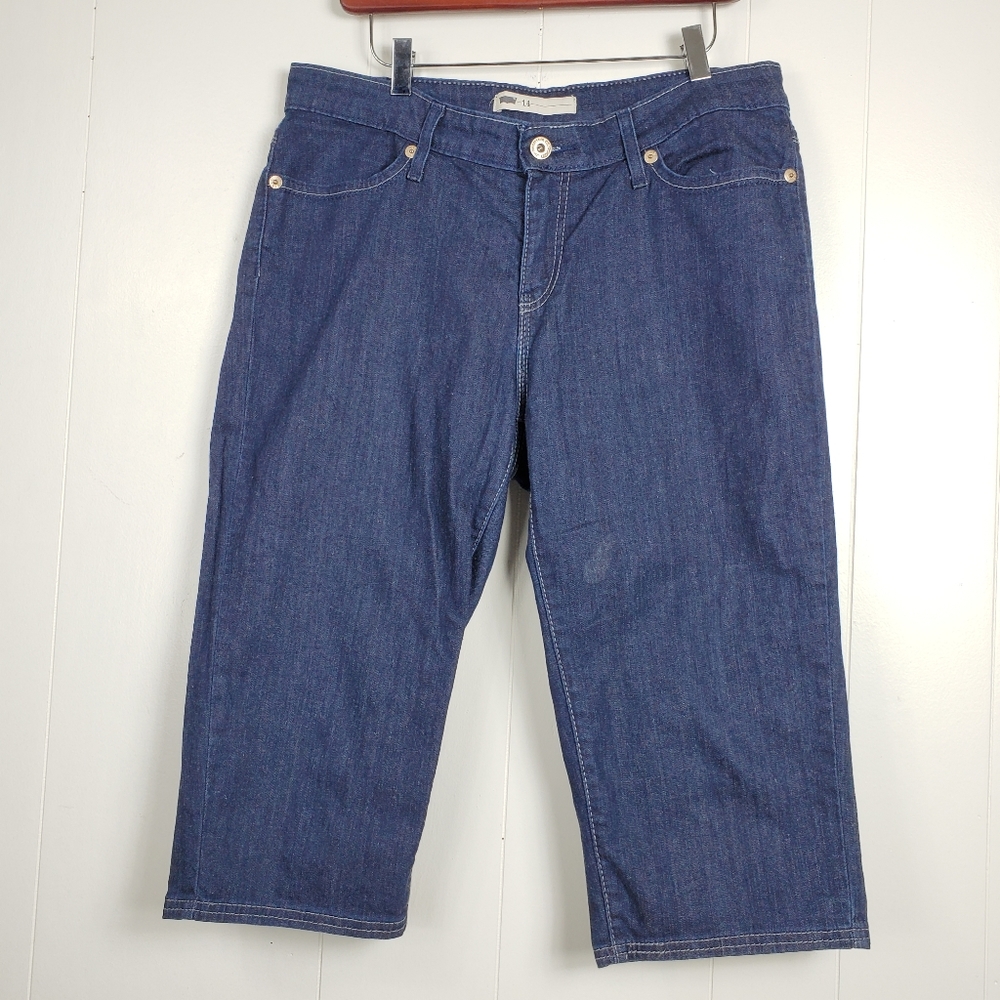 Levi's jean bermuda shorts size 14